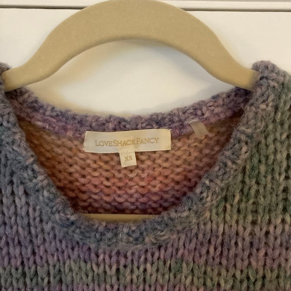 LoveShackFancy Yumi Rainbow Ruffle Sweater Pullover - Picture 11 of 13